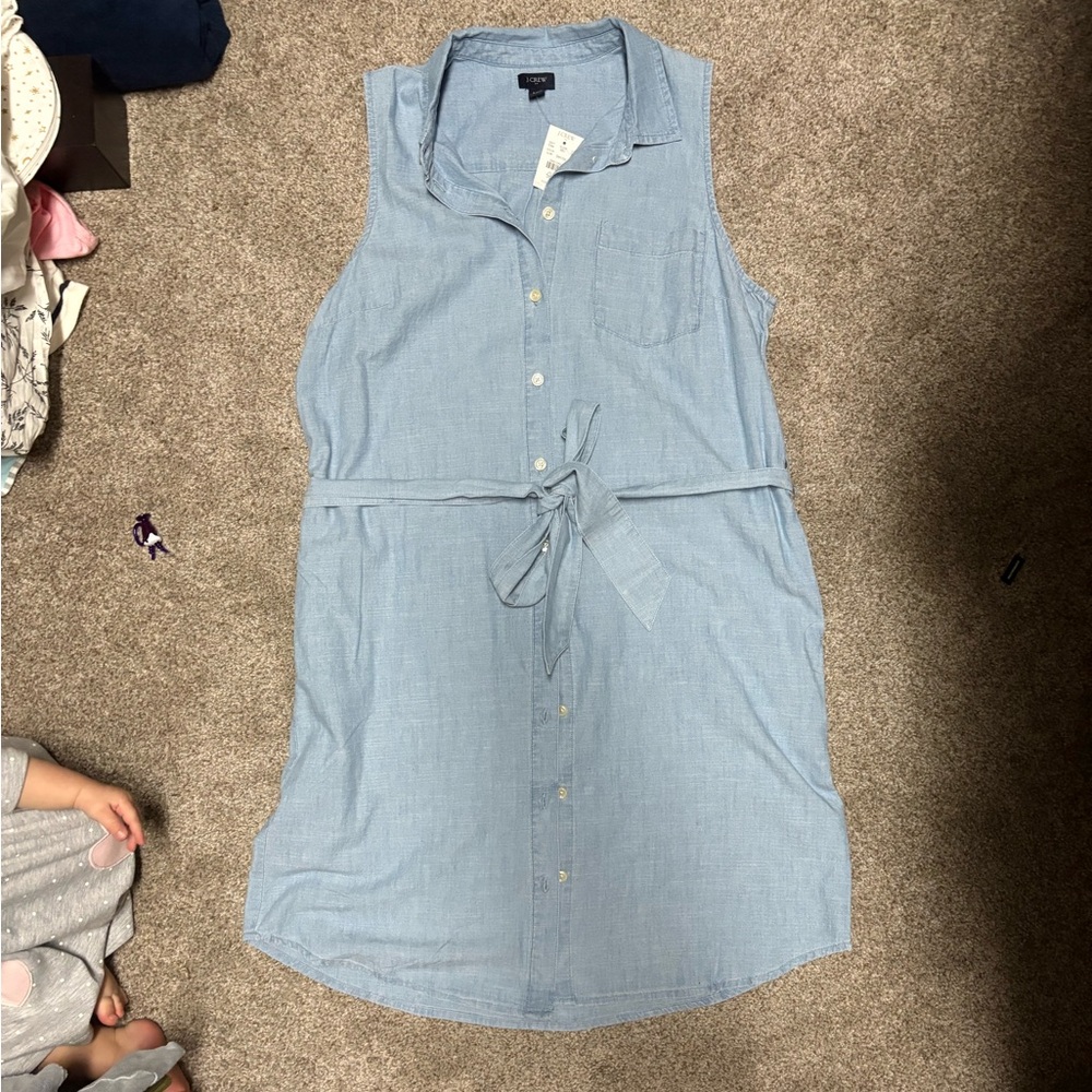 Sleeveless Blue Dress